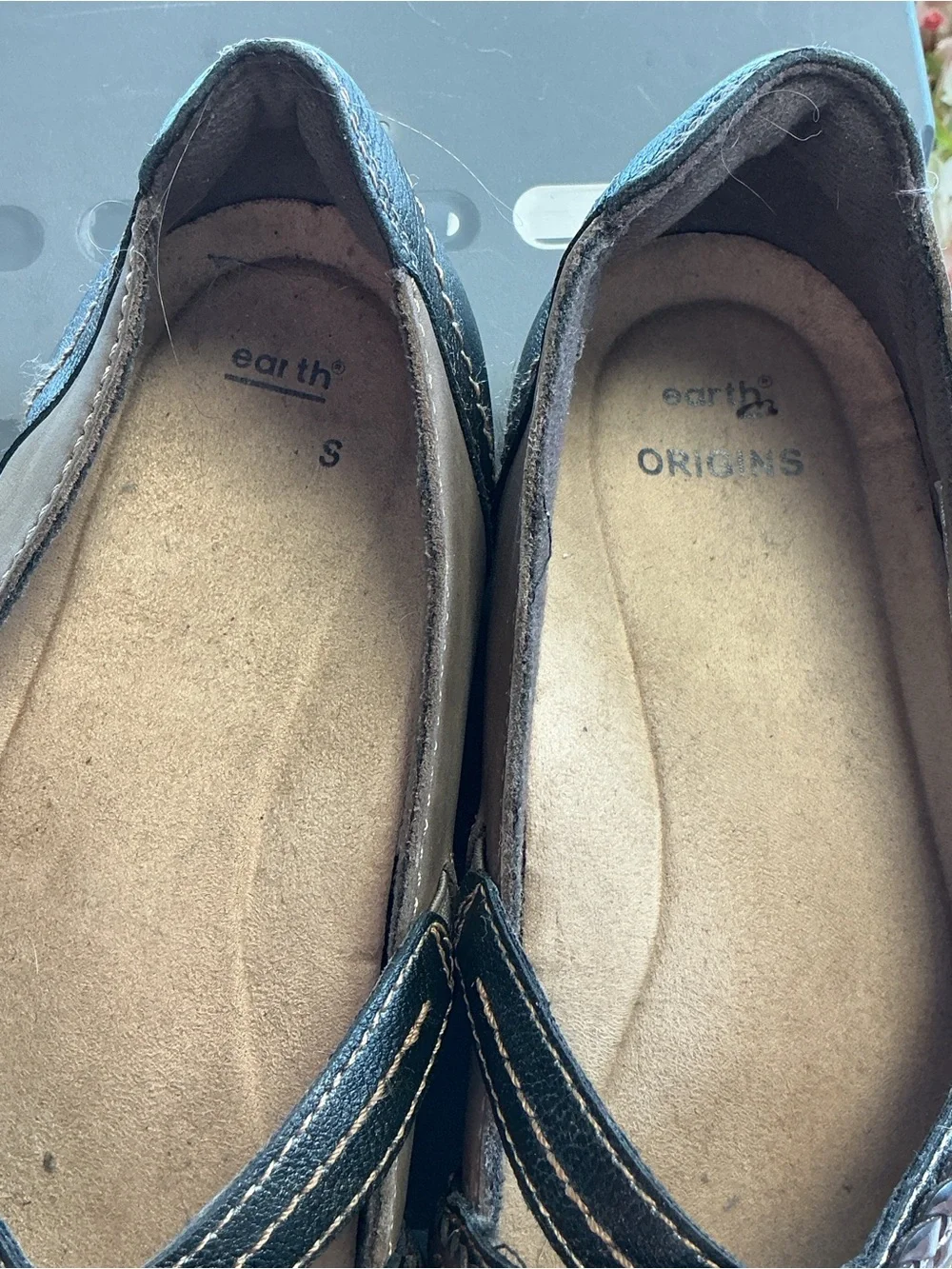 Earth Origins Tamara Toriana Stone Brown Mary Jane Comfort Flats Size 9M